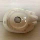 Iridescent white hand ring sizer pocket
