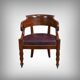Mahogany office chair, Restoration period – early 19th century