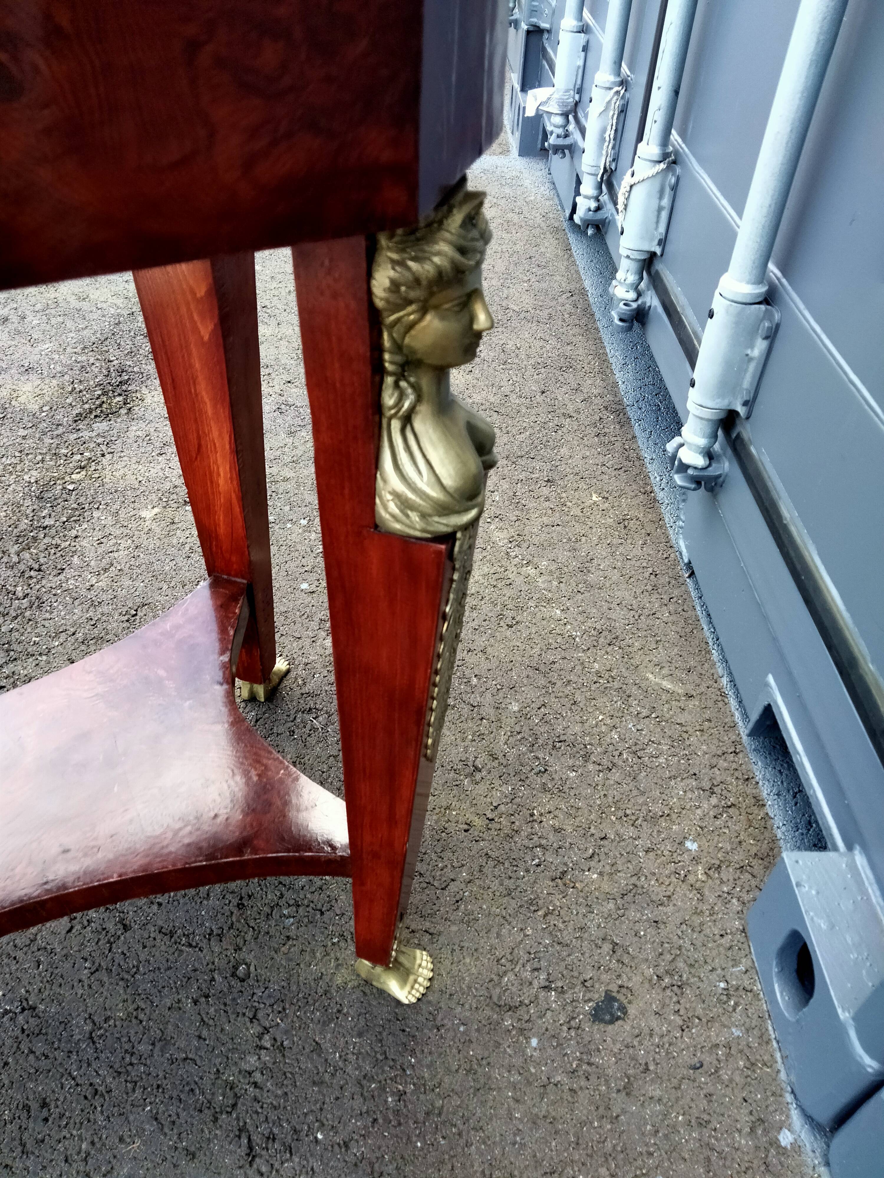 Table gueridon old decoration bronze empire