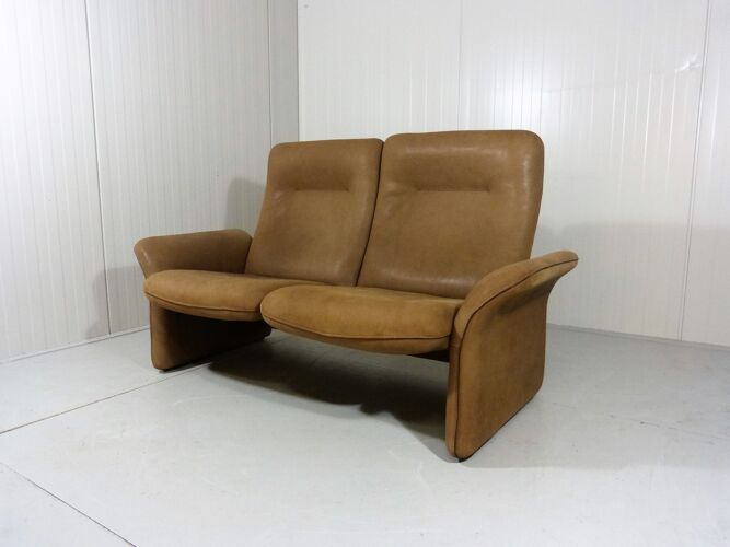 De Sede DS 50 nubuck leather two seats sofa, Switserland 1970’s