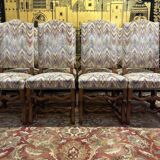 Set of 8 Louis XIII style chairs