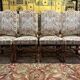 Set of 8 Louis XIII style chairs