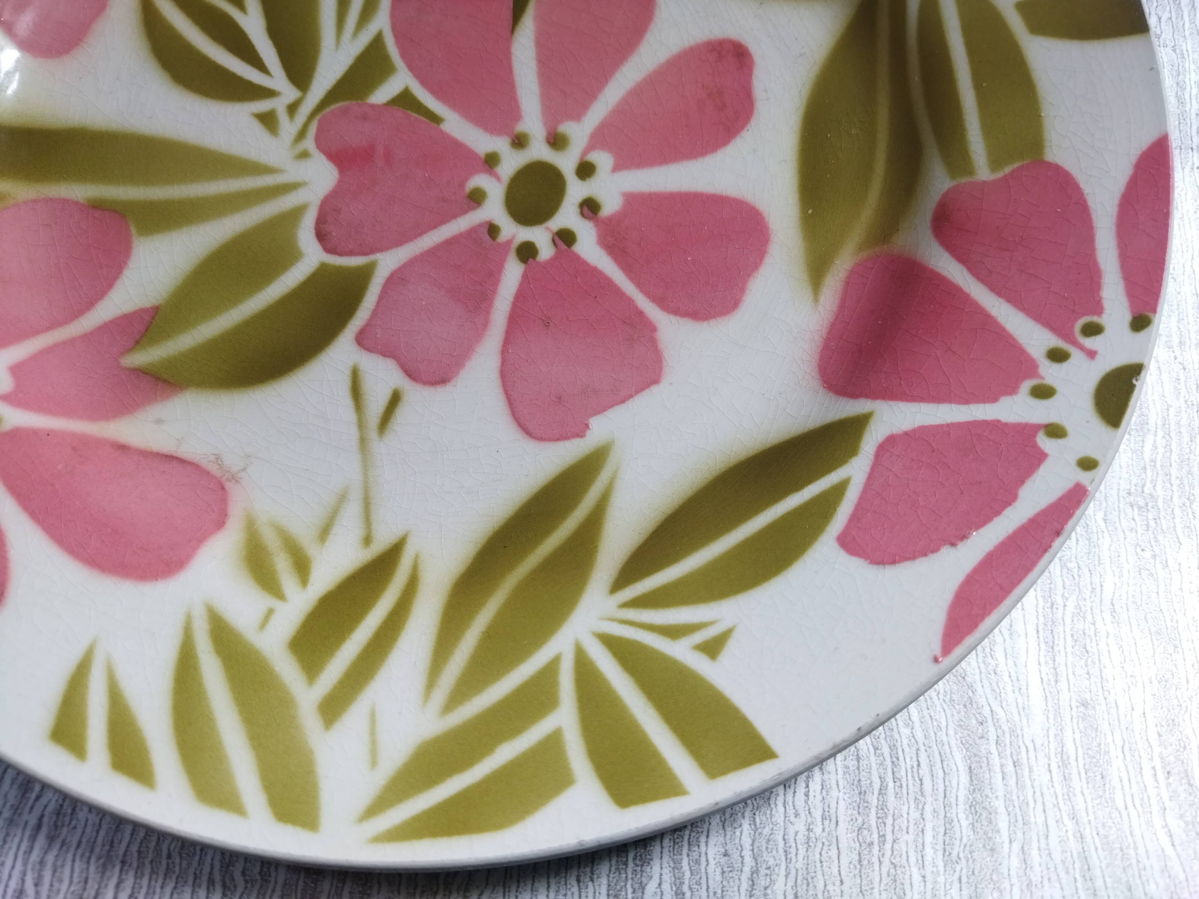 Assiette à dessert "Edwina" Digoin Sarreguemines