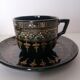 Victorian cup duo from the 19th century, numbered Victoria.
