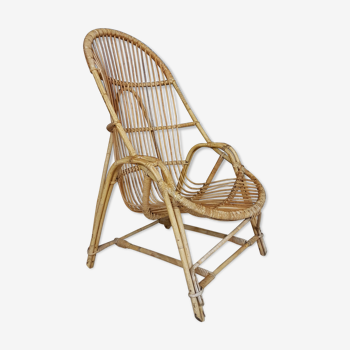 Rattan armchair 1960