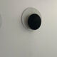 Pair of vintage "Cirkle" wall lights in black and white lacquered metal, Denmark 1970