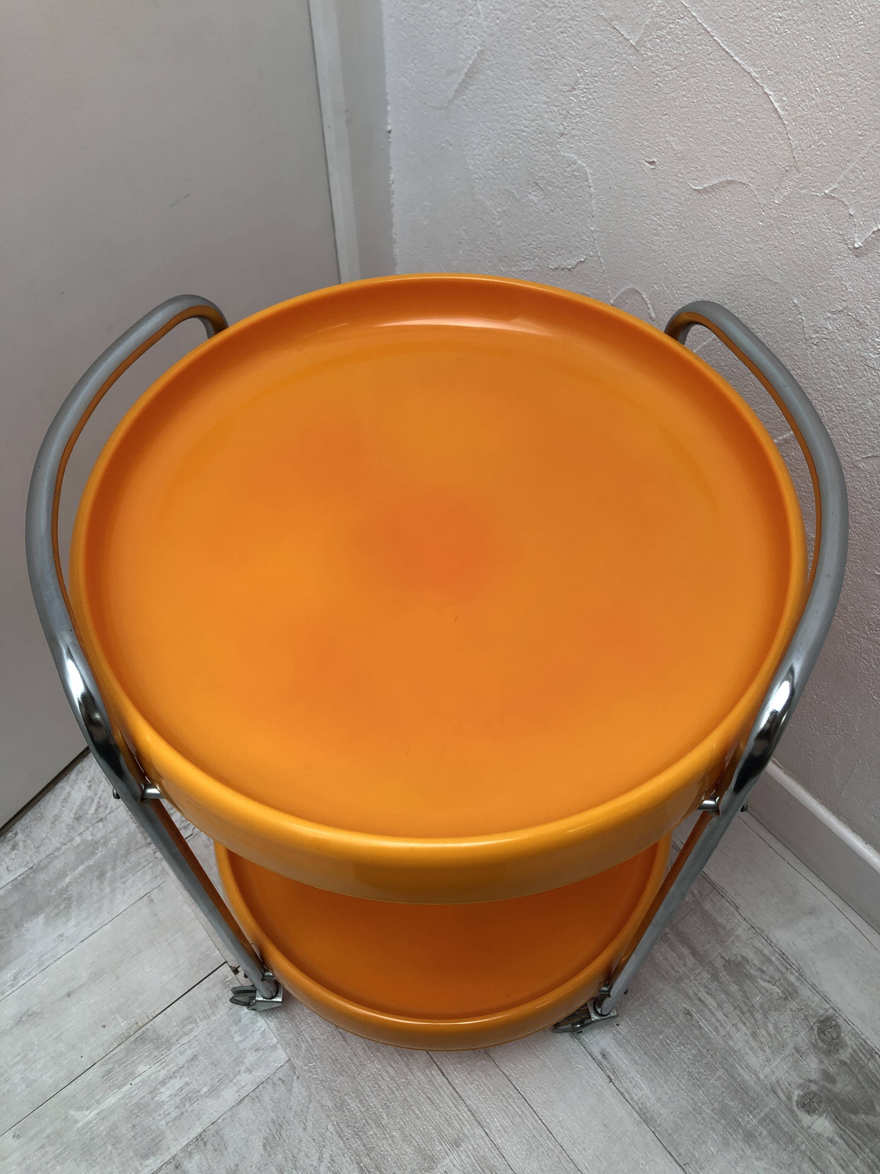 Vintage orange service, 1970s