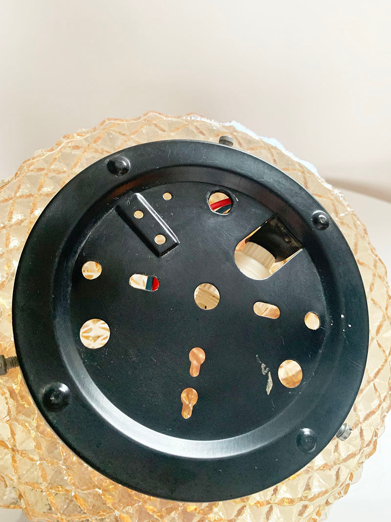 Amber glass ceiling or applique