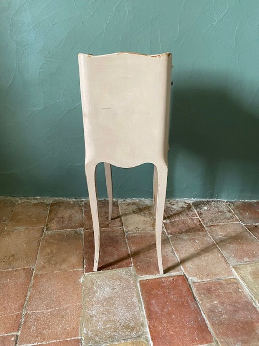 Bedside fruit wood XIXth beige patina