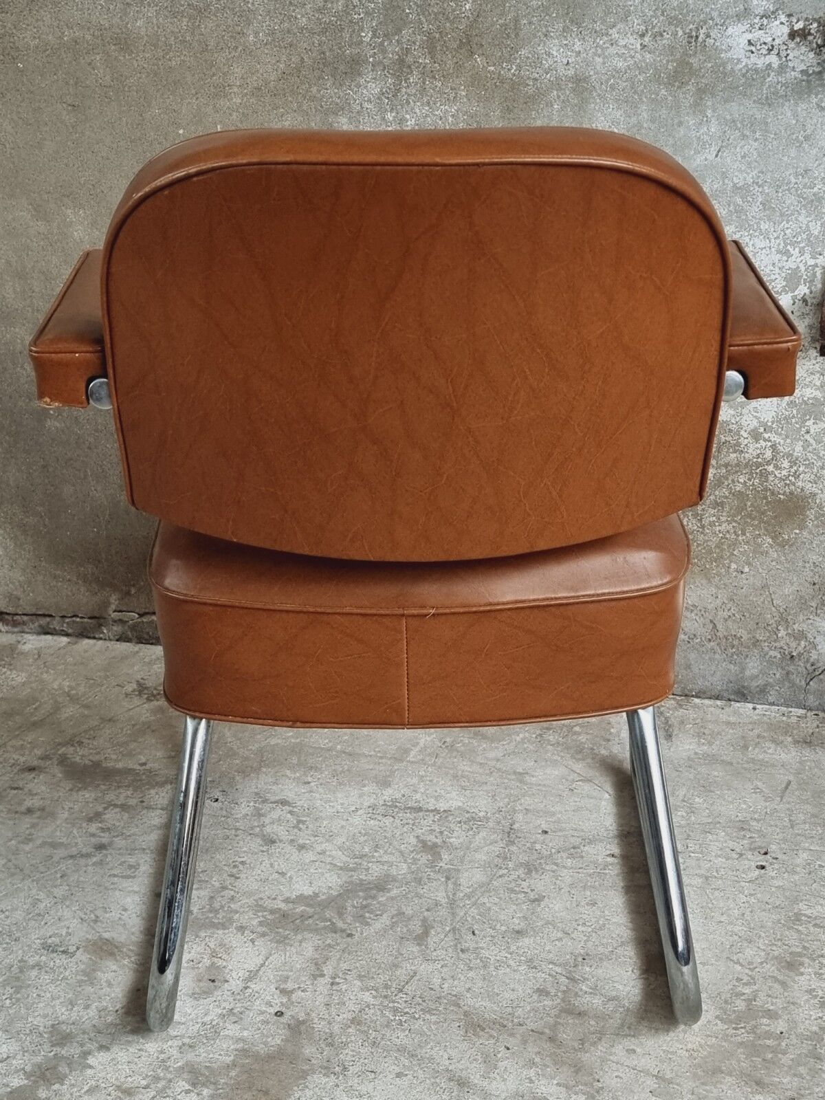 Vintage chair office chair armchair mocha brown