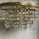 Ceiling lamp crown brass with vintage tassels