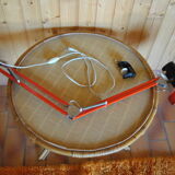 Red articulated workshop lamp 70s