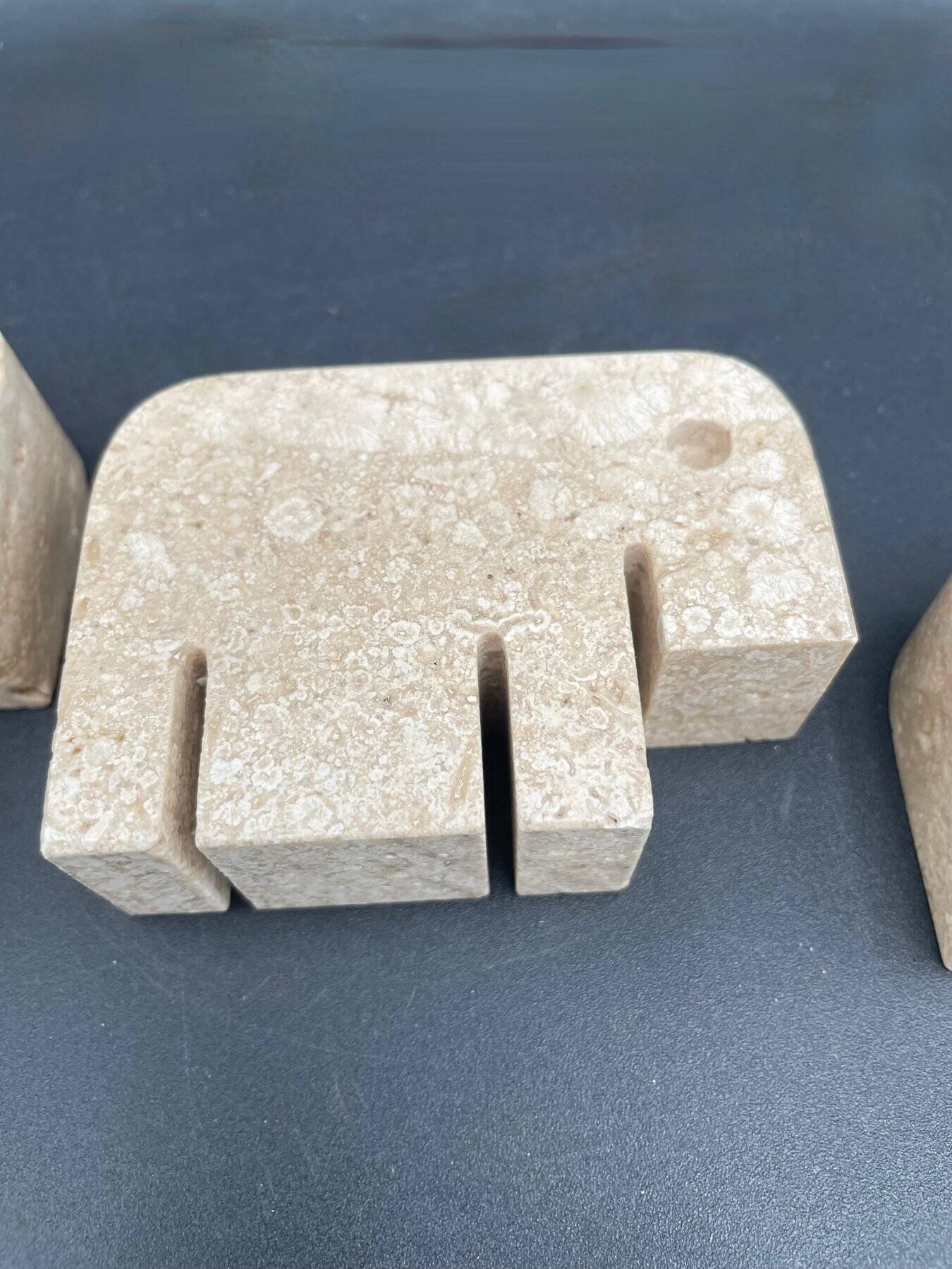 3 travertine elephants, Italy 1970