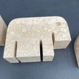3 travertine elephants, Italy 1970