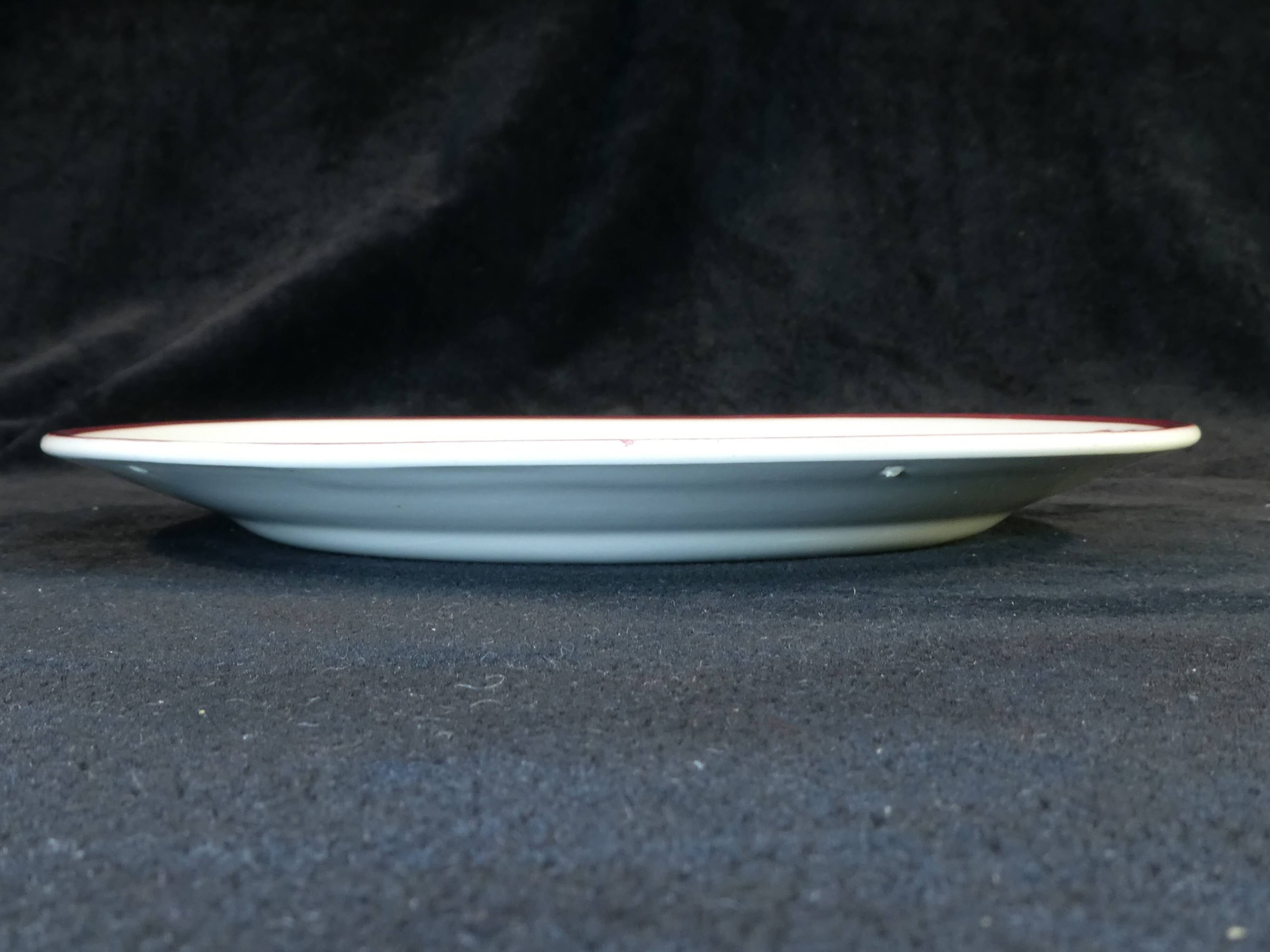 6 flat plates k and g luneville floral décor art deco model rosie