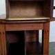 Vintage wooden side table with trompe-l'œil system.