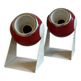 Pair of Vintage Desk Lamps eye ball "Polifemo" Space Age