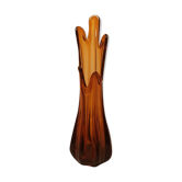 Vase en verre étiré