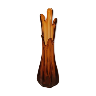 Vase en verre étiré