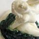 Mid-century Bathing Woman sculpture, ceramic piece.