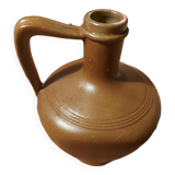 Brown stoneware carafe or pitcher