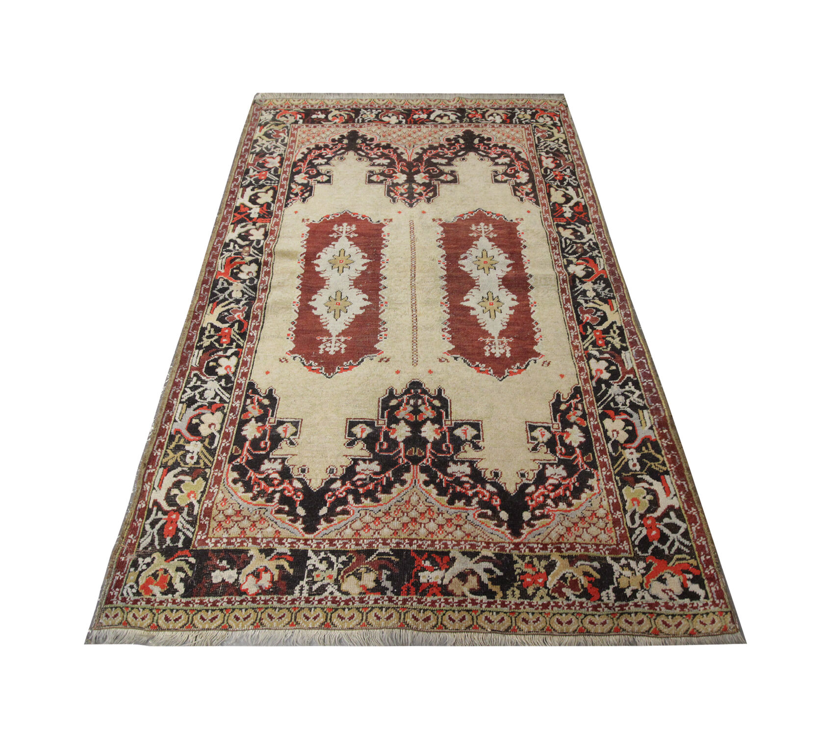 Handwoven antique turkish area rug- 115x180cm