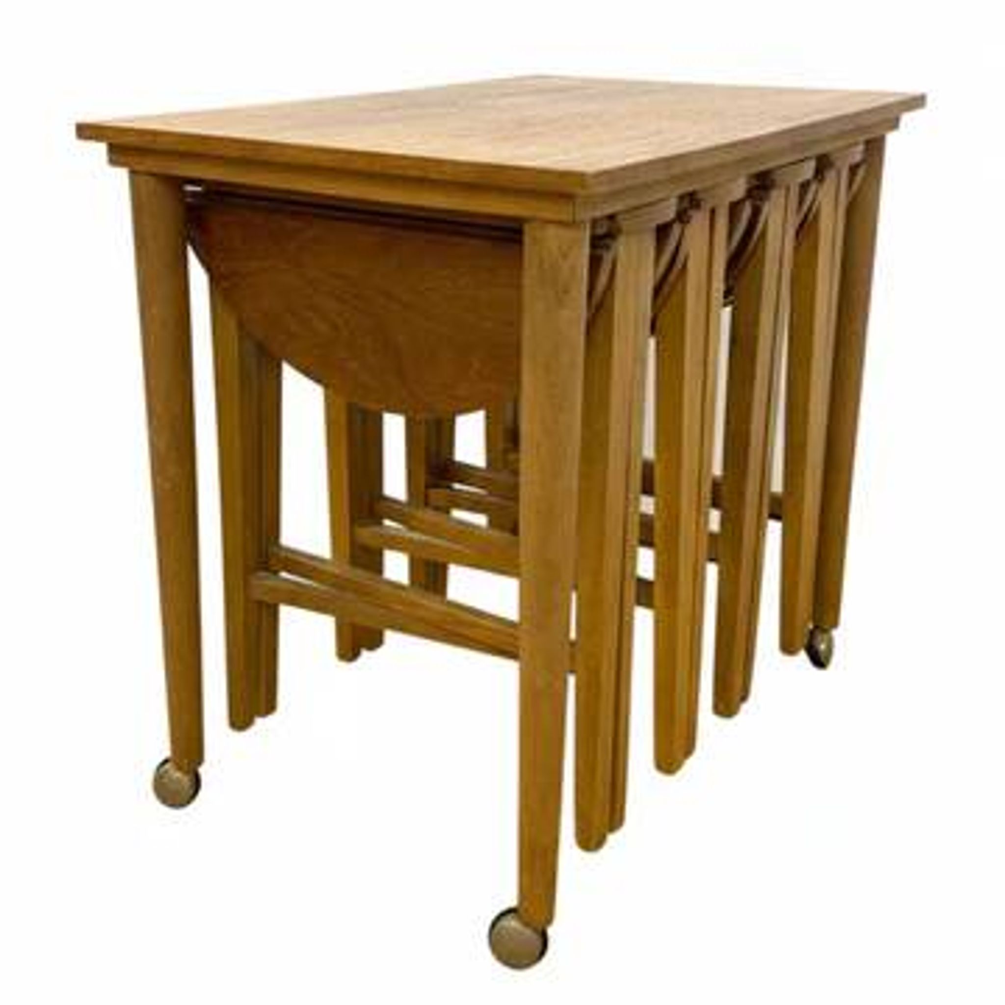 Vintage nesting tables by Paul Hundevad, Czech design, 1960s