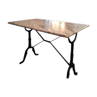 Table de bistrot ben marbre