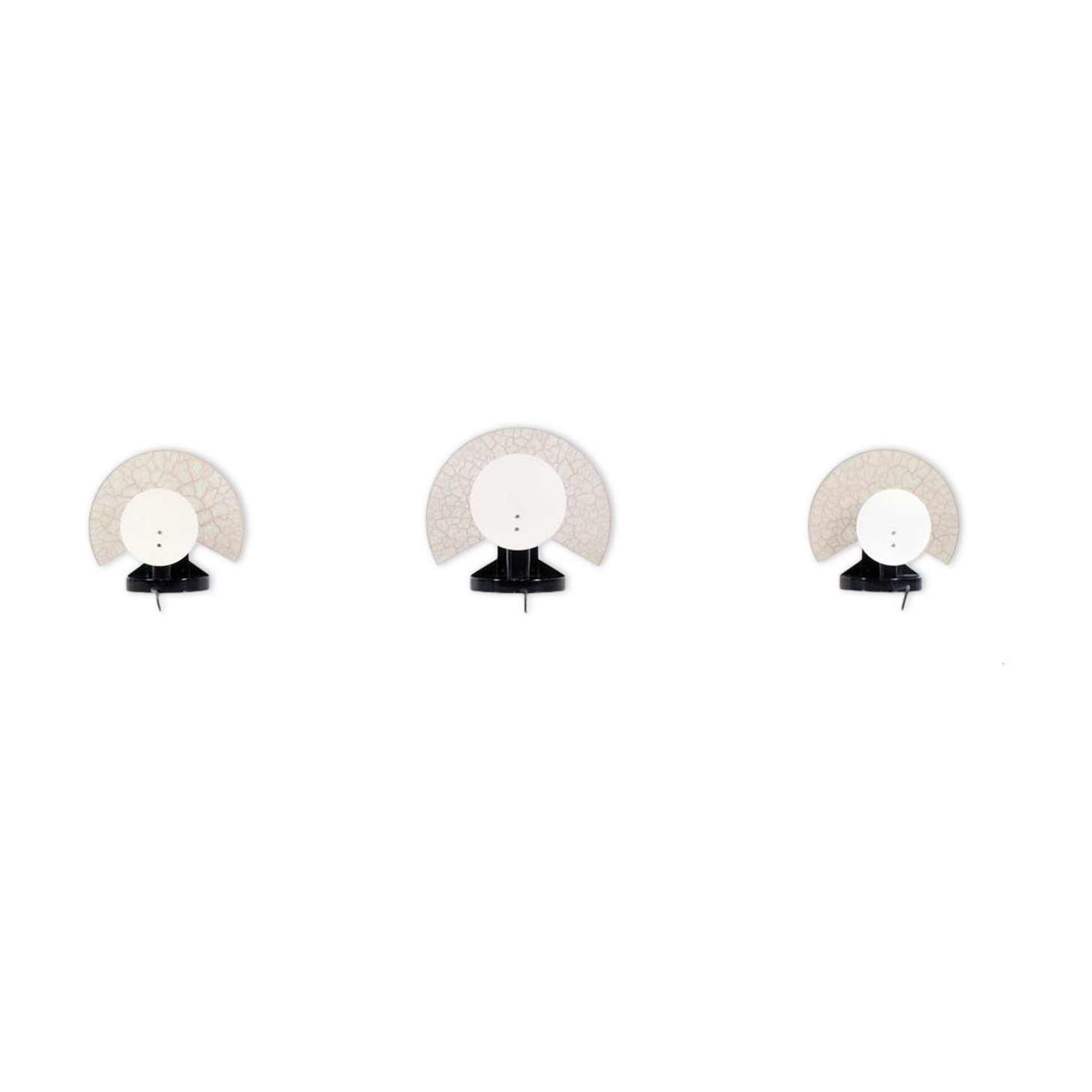 3 lampes italiennes modulables Murano années 80