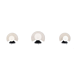 3 lampes italiennes modulables Murano années 80
