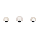 3 modular Italian Murano lamps from the 1980s