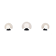 3 lampes italiennes modulables Murano années 80