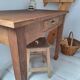 Vintage Country Farmhouse Desk / Console / Side Table