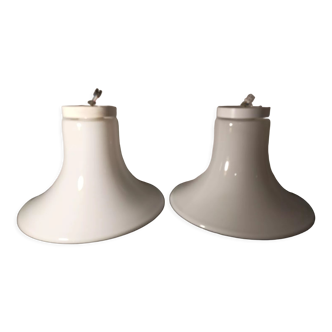 Pair of opaline suspension RAAK Amsterdam