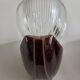 Pair of Art Deco wall lights, ceramic and holophane glass.