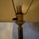 Brass and metal floor lamp