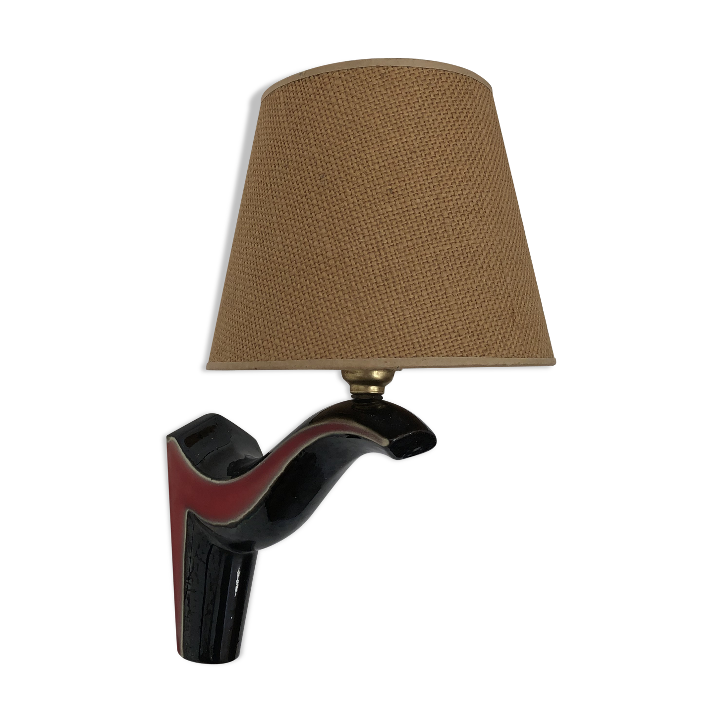 Wall light ceramic vintage 50s