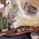 Antique XXL carved solid wood leaf cutter