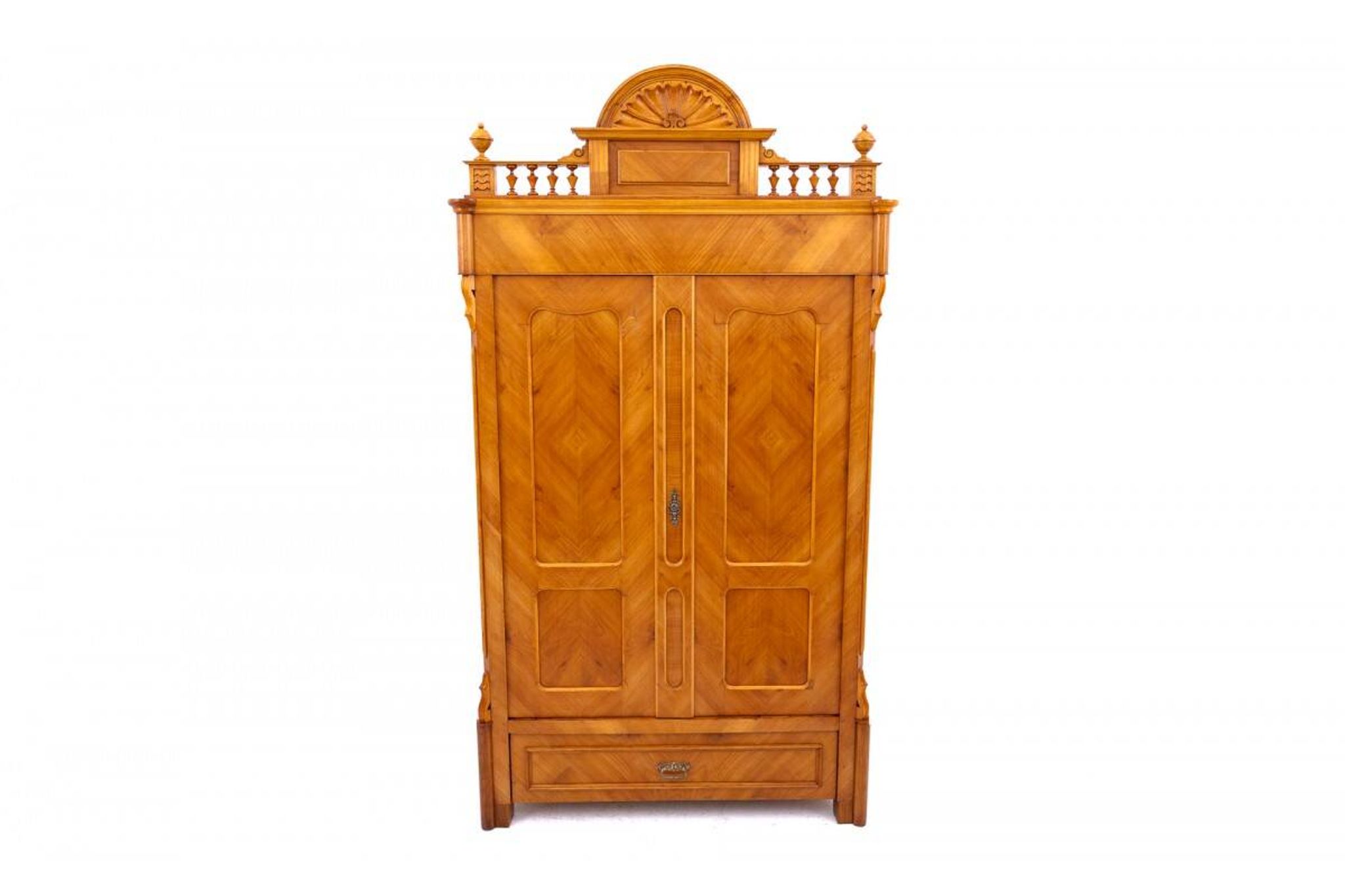 Antique wardrobe, Western Europe, around 1900. After renovation.