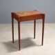 Table basse ancienne en acajou avec marqueterie, Italie, XIXe siècle