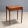 Antique mahogany coffee table with marquetry, Italy, 19th century.