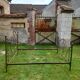 Old wrought iron bed