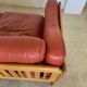Canapé vintage suédois des années 70 en cuir cognac pour 3 personnes.
