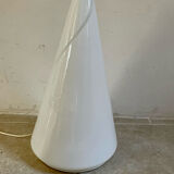 Conical lamp in opaline of Murano vintage 52 cm