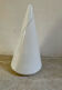 Lampe conique en opaline de Murano vintage 52 cm