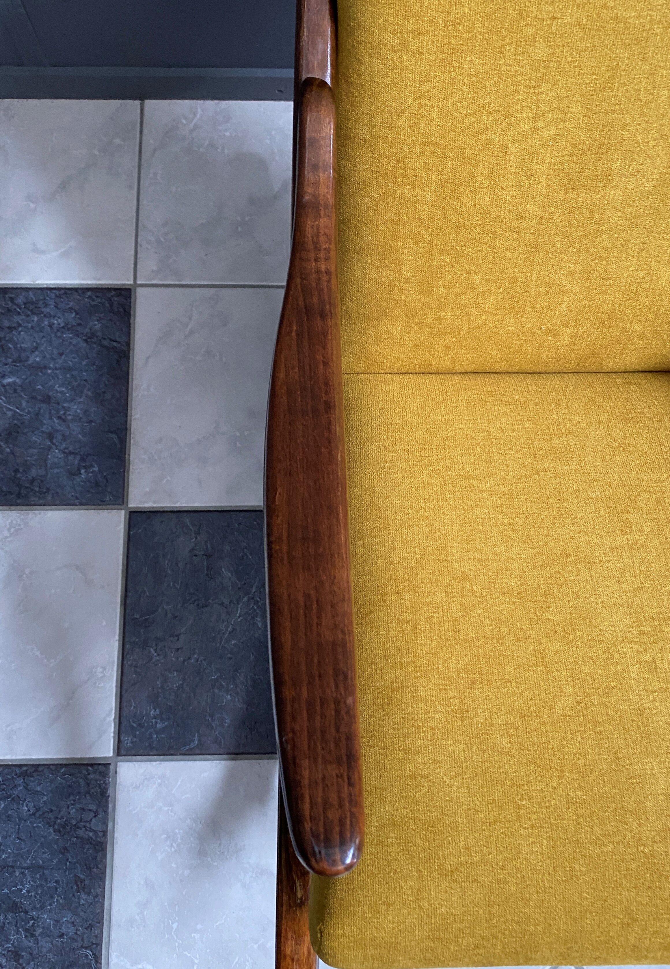 Rocking chair in yellow by TON