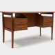 Teak Desk By Gunner Nielsen For Tibergaard, 1960s.