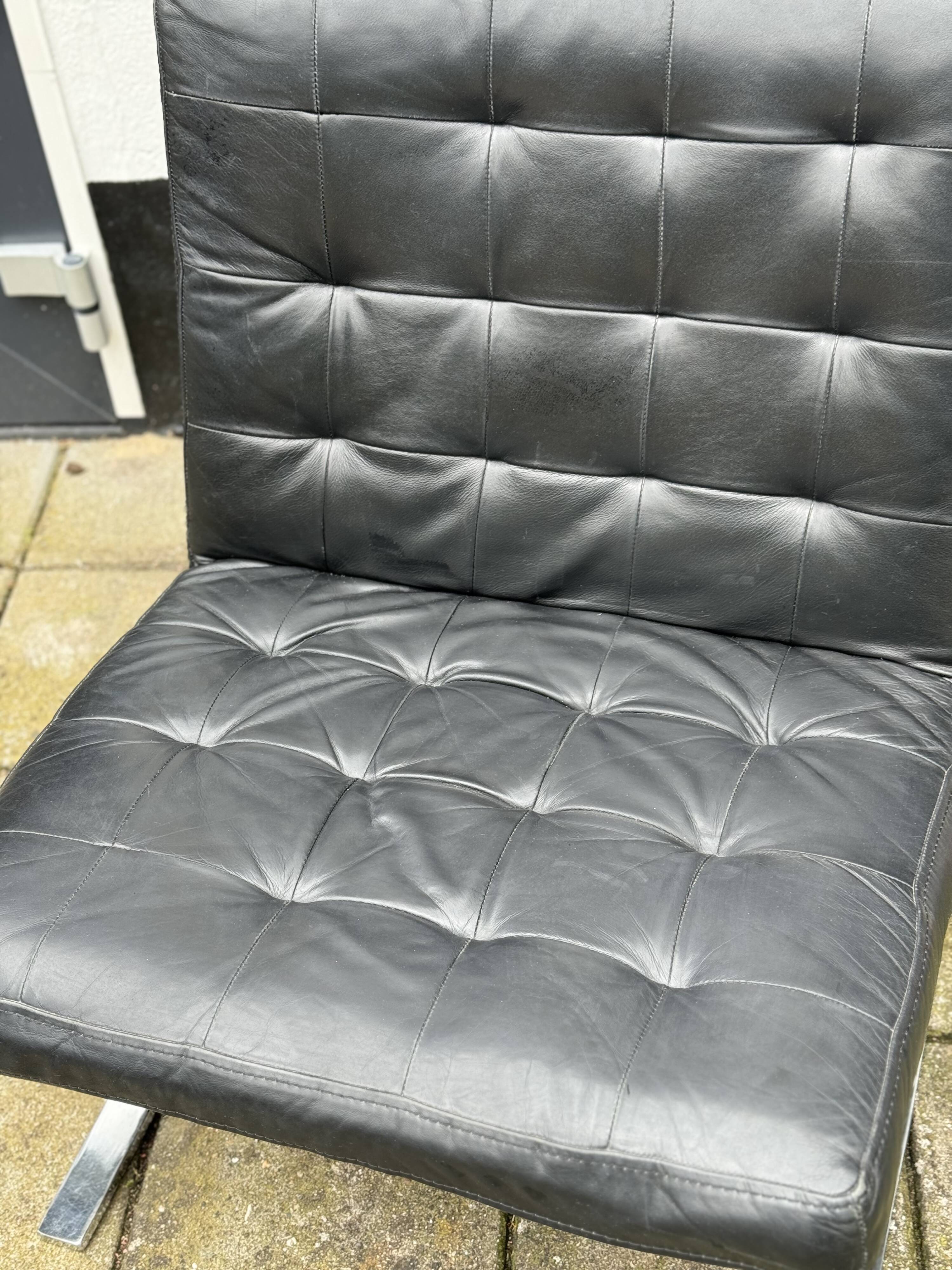 Pair of vintage leather chairs