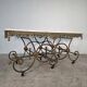 Exceptional large presentation table in cast iron from the late 19th century.