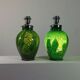 Pair of chrome glass table lamps Ikora WMF Art Deco Karl Wiedmann 1930